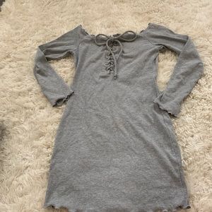 Off the shoulder mini dress